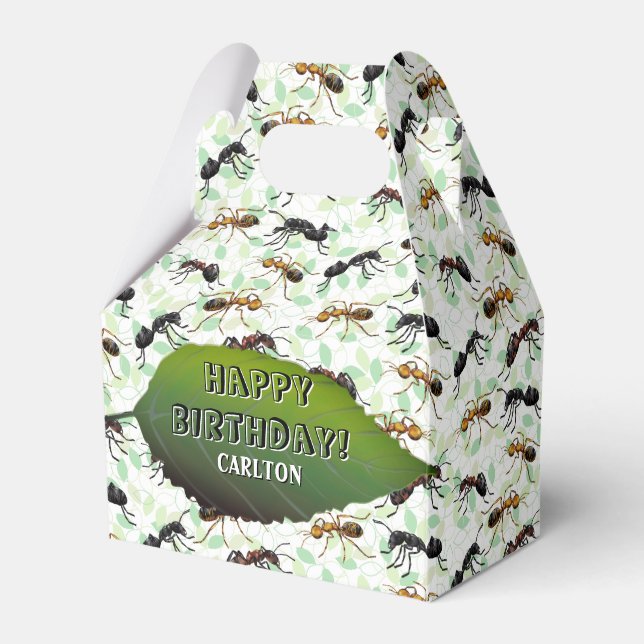 Ant Insects Bugs Creepy Crawly Creatures Favour Box (Front Side)