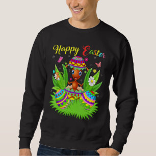 Ant Insects   Floral Easter Egg Funny Ant Easter Sweatshirt