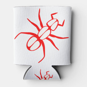 Ant Legs Antennae Red Can Cooler