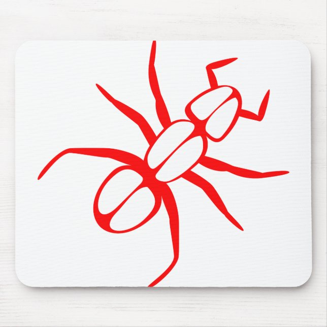 Ant Legs Antennae Red Mouse Pad (Front)