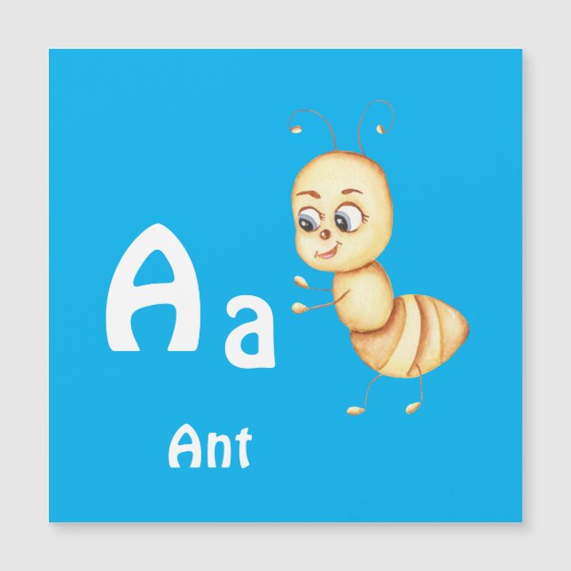 Ant personalise ABC: Letter A - Add Your Name (Front)