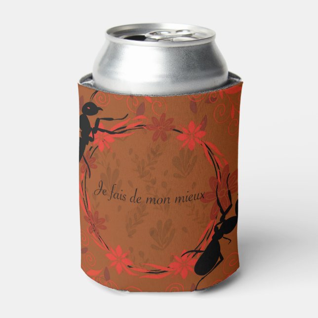 ant, positive affirmation, inspiring phrase can cooler (Can Front)