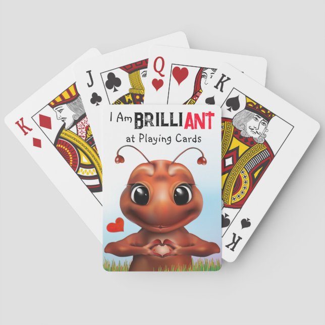 Ant Pun Sign Language Playing Cards (Back)