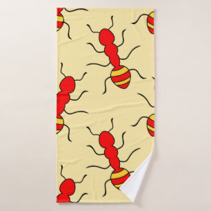 Ant seamless pattern vintageant, abstract, animal, bath towel