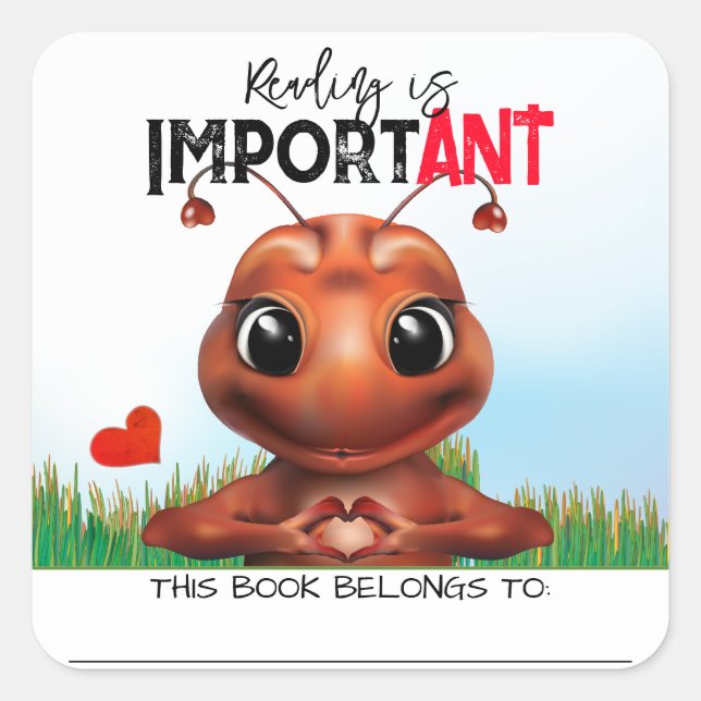 Ant Sign Language Book Label (Front)