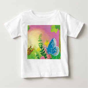 Ant, snail and Chapman's blue butterfly   Baby T-Shirt
