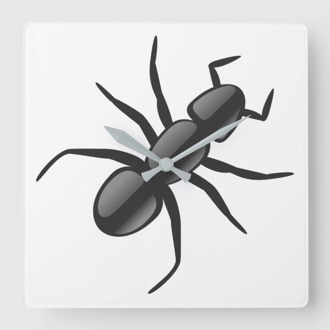 Ant Square Wall Clock (Front)