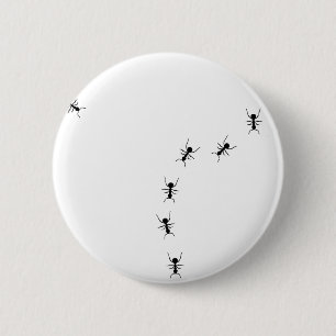 ant trail icon 6 cm round badge