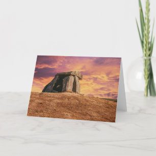 Anta do Tapadao Dolmen. Neolithic ruins in Crato Thank You Card
