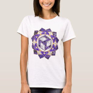 Antahkarana in Lotus Mandala- Amethyst and Pearl T-Shirt