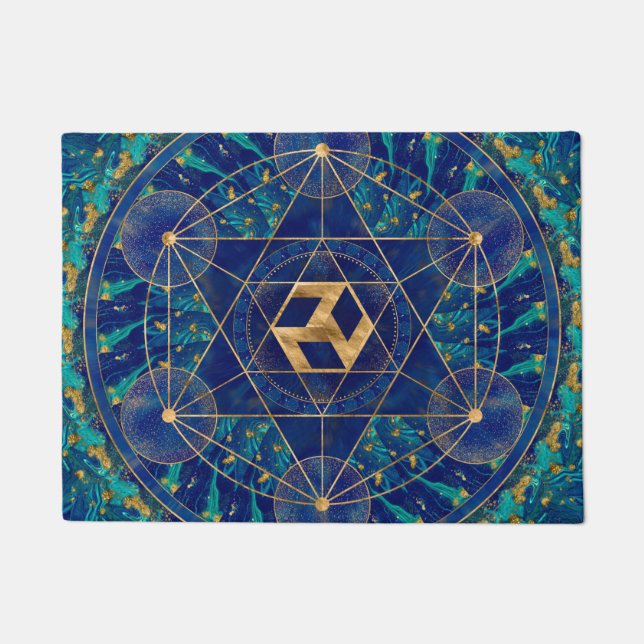 Antahkarana in Sacred Geometry Ornament Doormat (Front)