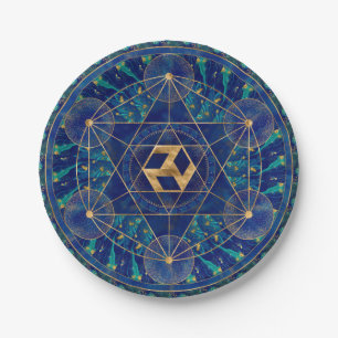 Antahkarana in Sacred Geometry Ornament Paper Plate