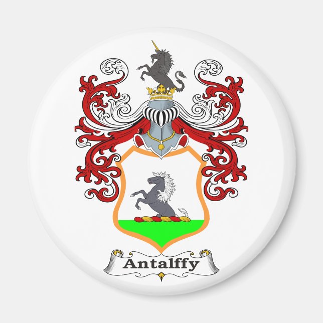 Antalffy Family Hungarian Coat of Arms Magnet (Front)