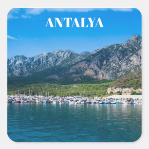 Antalya in der Türkei Square Sticker
