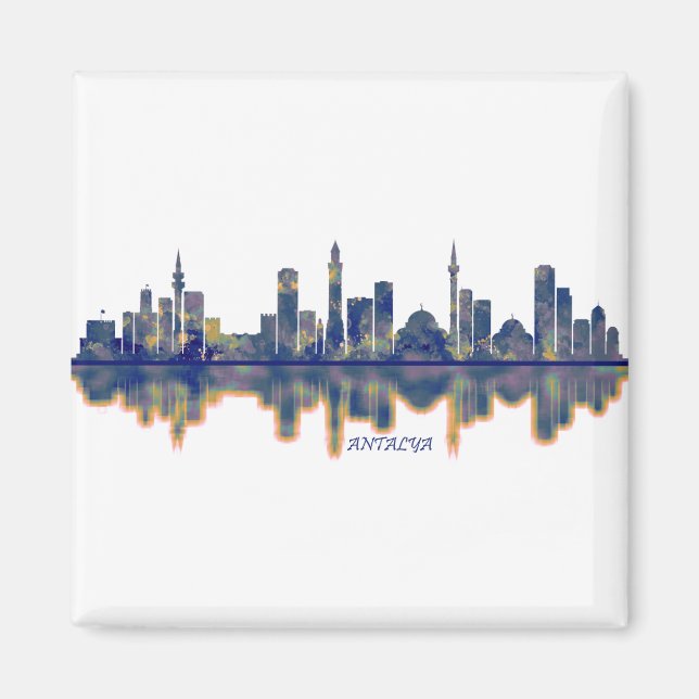 Antalya Skyline Magnet (Front)
