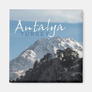 Antalya Turkey Mountain Scene Fridge Magnet