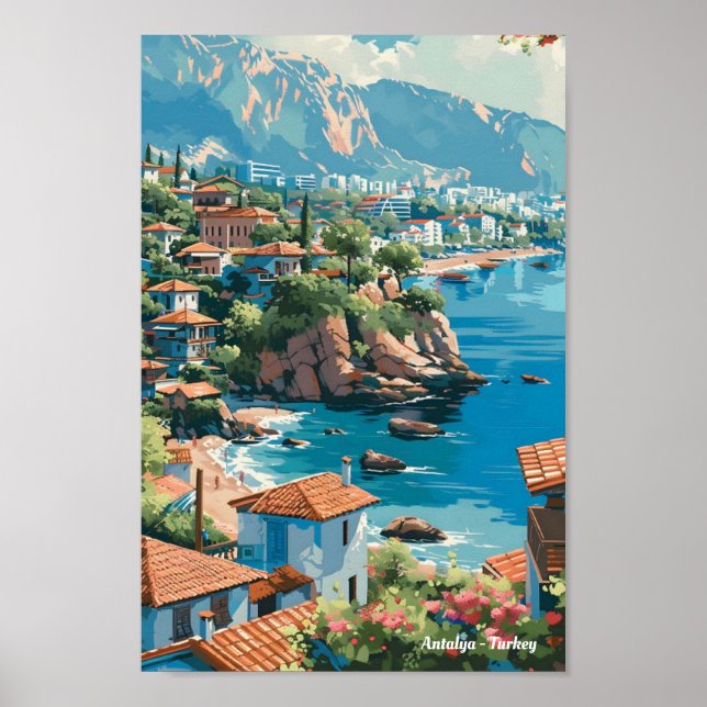 Antalya Turkey Travel  Poster (Front)
