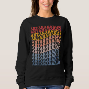 Antananarivo City Groovy Retro Sweatshirt