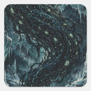 Antarctic Ice Cave Cosmic Horror Creature Sticker