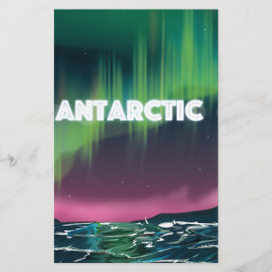 Antarctic Travel Poster Stationery