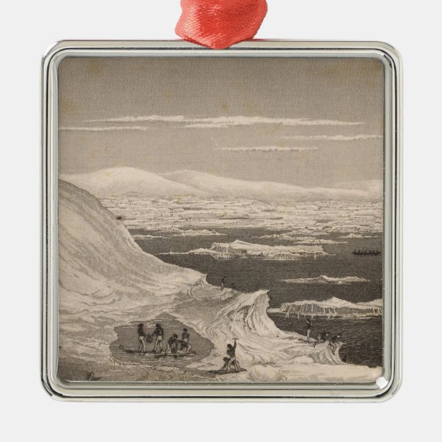 Antarctica 2 metal ornament (Front)