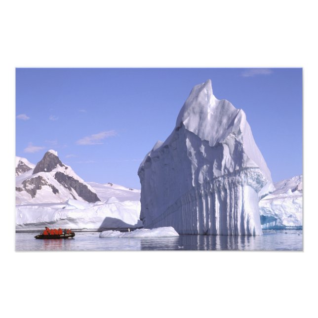 Antarctica, Antarctic Peninsula. Zodiak and Photo Print (Front)