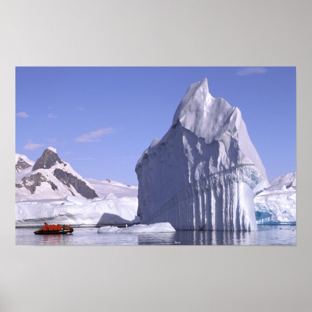 Antarctica, Antarctic Peninsula. Zodiak and Poster (Front)