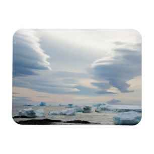 Antarctica. Brown Bluff. Lenticular clouds Magnet