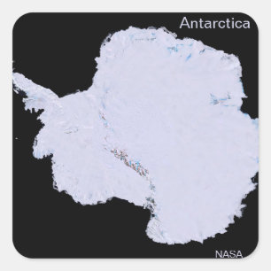 Antarctica by NASA Satellite Square Sticker