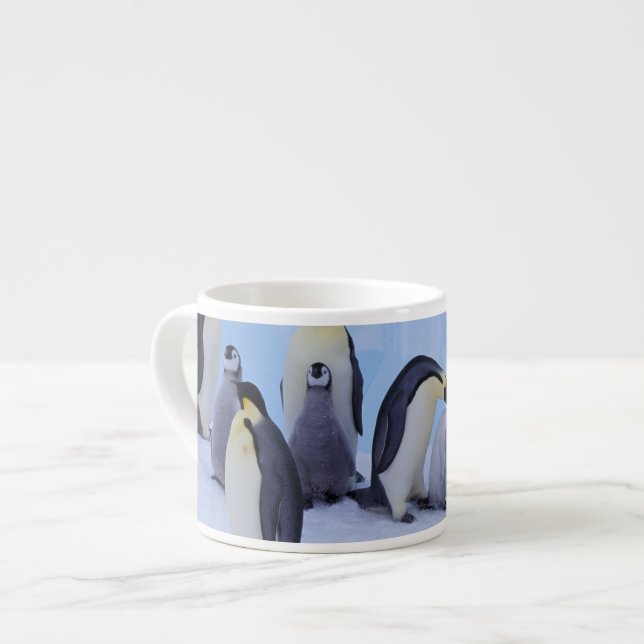 Antarctica, Emporer Penguins Espresso Cup (Front Left)
