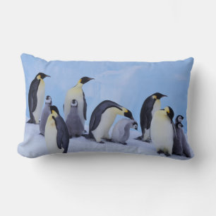 Antarctica, Emporer Penguins Lumbar Cushion