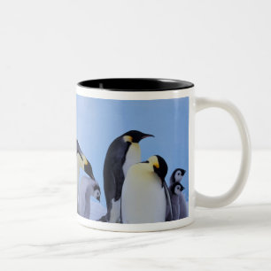 Antarctica, Emporer Penguins Two-Tone Coffee Mug