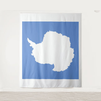 Antarctica Flag Emblem Tapestry