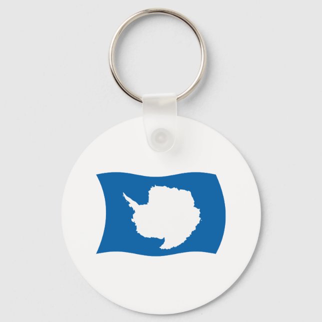 Antarctica Flag Keychain (Front)
