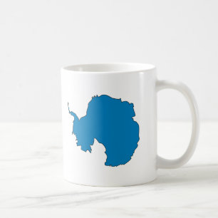Antarctica flag map coffee mug