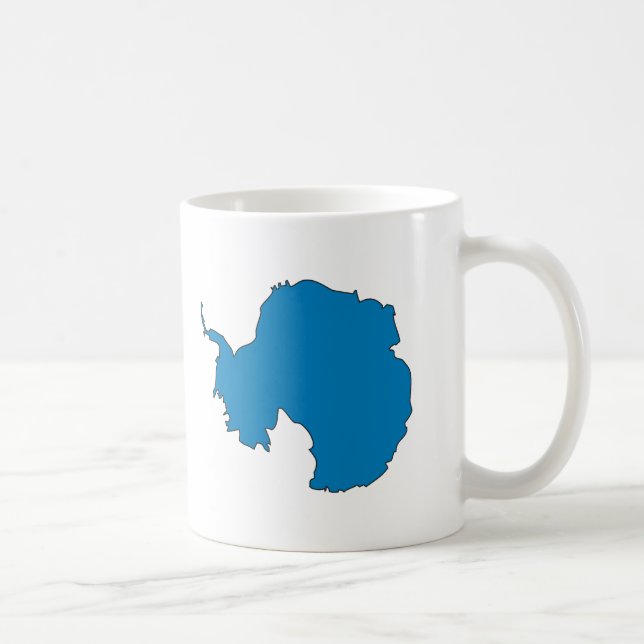 Antarctica flag map coffee mug (Right)