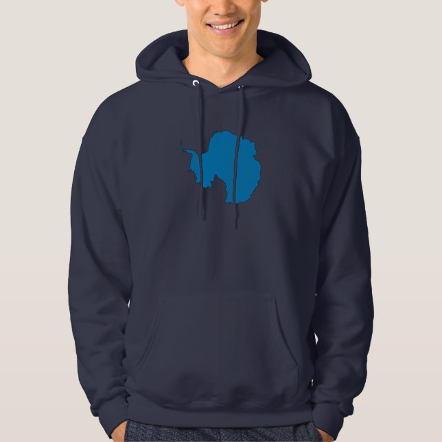 Antarctica flag map hoodie (Front)