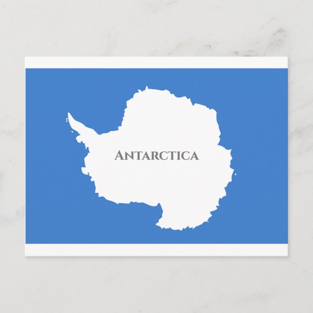 Antarctica Flag  Postcard (Front)