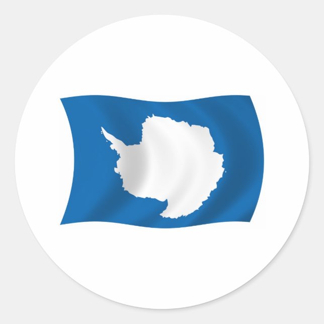 Antarctica Flag Sticker (Front)