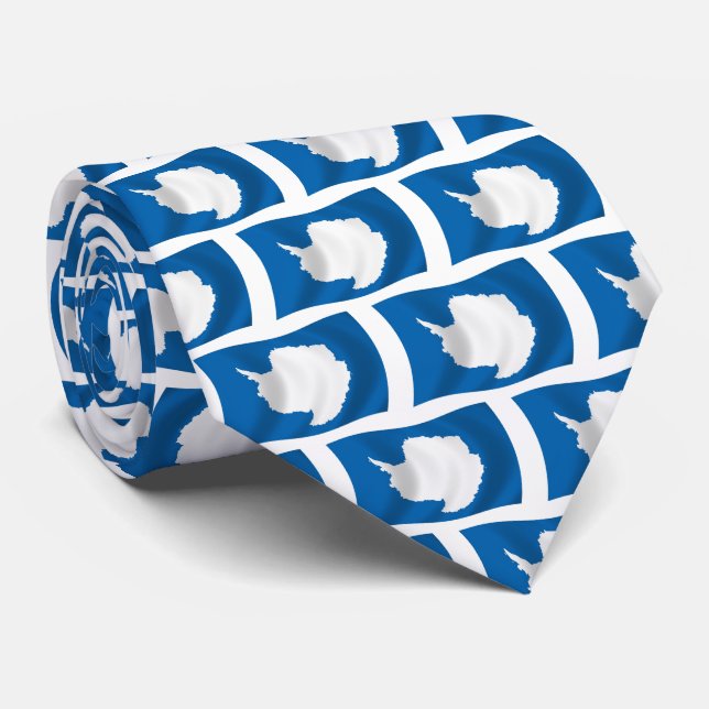 Antarctica Flag Tie (Rolled)