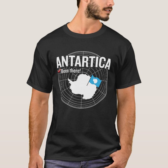 Antarctica Flag Travel Enthusiast Traveling Travel T-Shirt (Front)