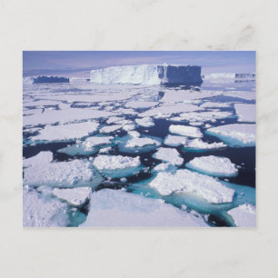 Antarctica, Ice flow. Postcard