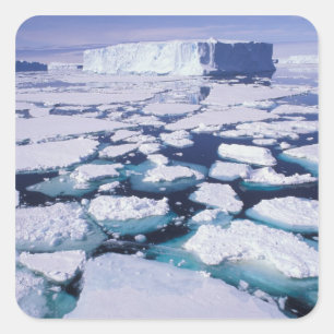Antarctica, Ice flow. Square Sticker