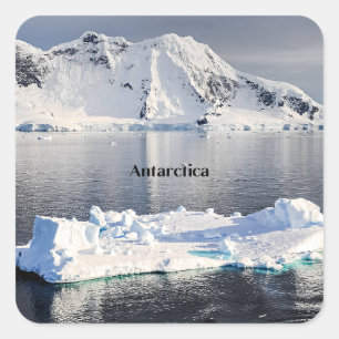 Antarctica iceberg square sticker