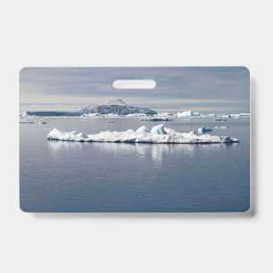 Antarctica landscape ID badge