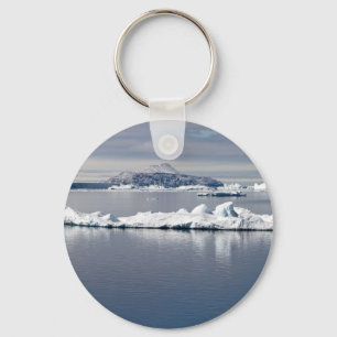 Antarctica landscape key ring