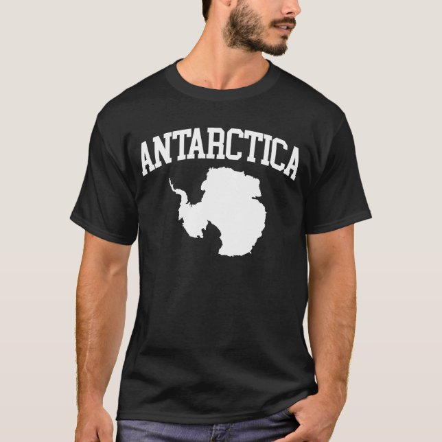 Antarctica Map Of Antarctica T-Shirt (Front)