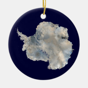 Antarctica (NASA Blue Marble Imagery) Ceramic Ornament