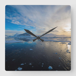 Antarctica. Near Adelaide Island. The Gullet 2 Square Wall Clock