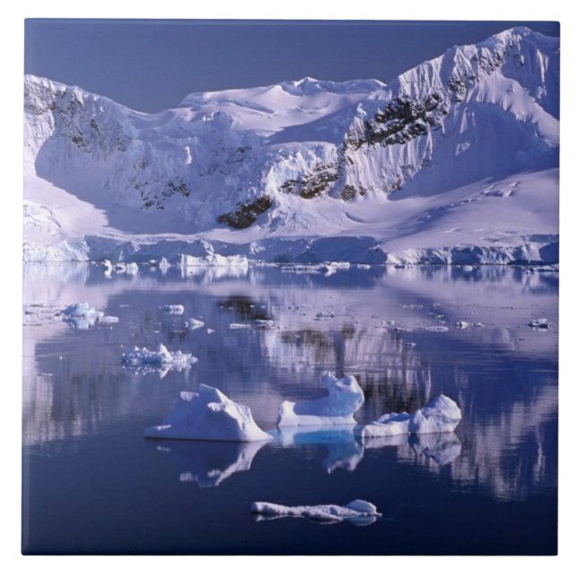 Antarctica, Paradise Bay Ceramic Tile (Front)